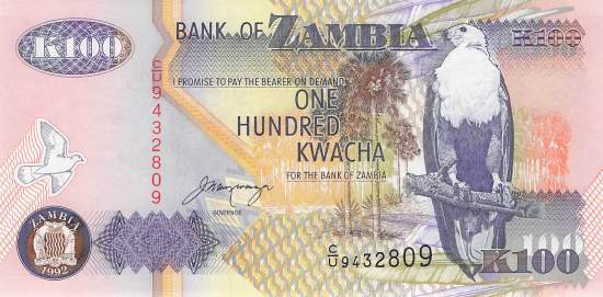 100 Kwacha 1992